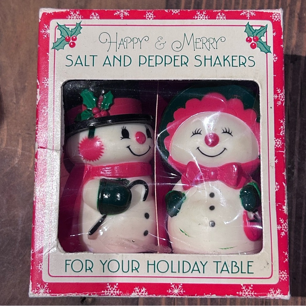 Vintage Hallmark Christmas Salt and Pepper Shakers
